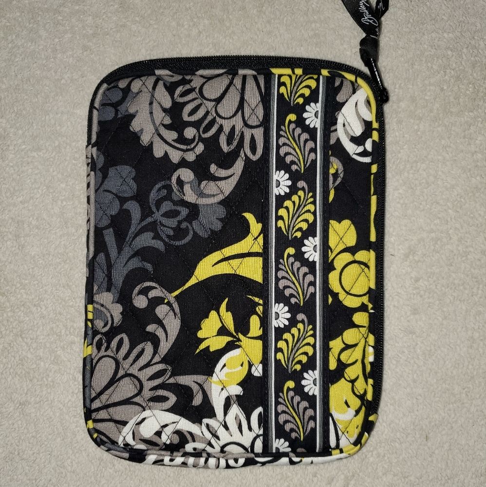Vera Bradley Baroque Tablet Cover Black Gray White Yellow